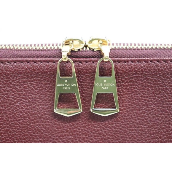 LOUIS VUITTON - Monogram Canvas Brown & Burgundy V TOTE MM Shoulder Bag - Picture 7 of 12